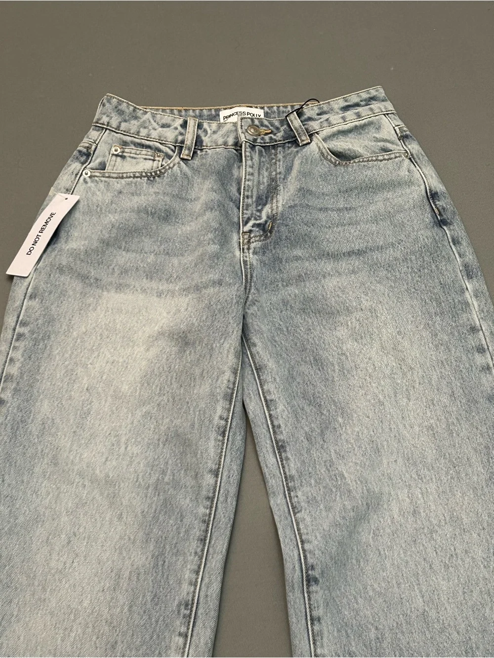 Princess Polly NWT High-Rise Wide Leg Women Jeans - Light‎ Wash